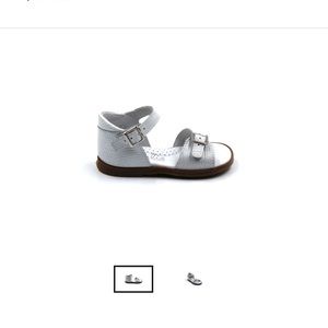 BEBERLIS White Iridescent Baby Sandal